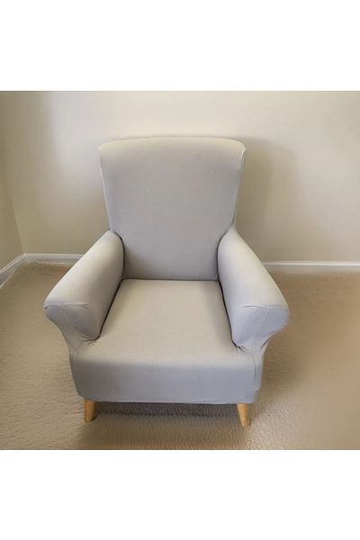 Güzel Aral Mink Colored Single Honeycomb Armchair Seat Cover - Sofa Cover