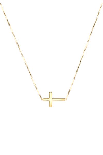 ELLI Necklace Women Cross Pendant Elegant In 925 Sterling Silver