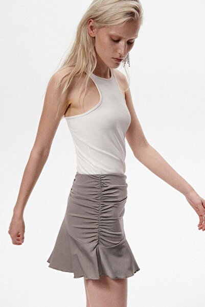 H&M Gathered mini skirt