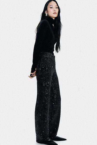 H&M Sequined trousers