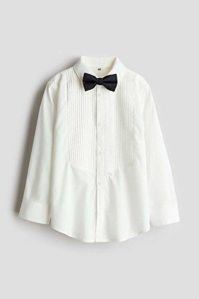 H&M Tuxedo shirt with a bow tie