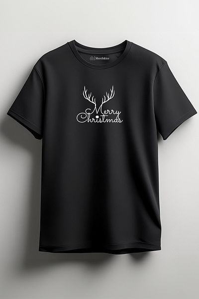 SM Satranç Medya Μπλουζάκι Unisex με στάμπα Merry Christmas Deer
