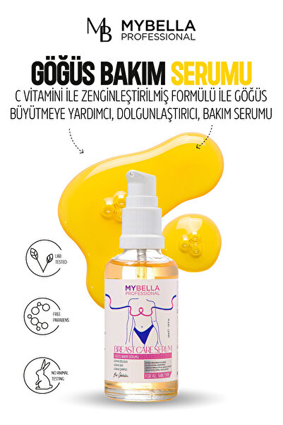 MY Bella Kozmetik Göğüs Büyütmeye Yardımcı, Gögüs Bakım Serumu. 50 ml C Vitamini