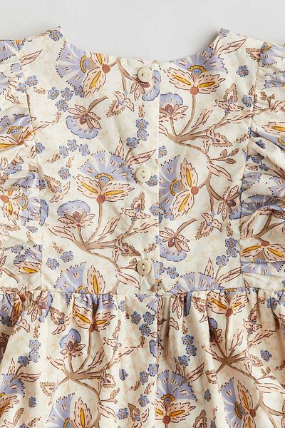 H&M Cotton poplin romper suit
