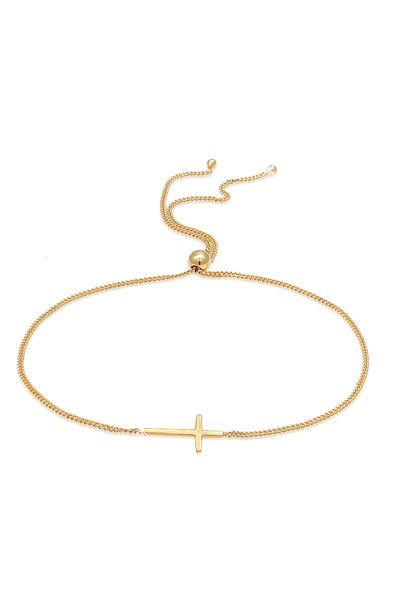 ELLI Bracelet Women's Cross Faith Symbol Filigree In 925 Sterling Silver