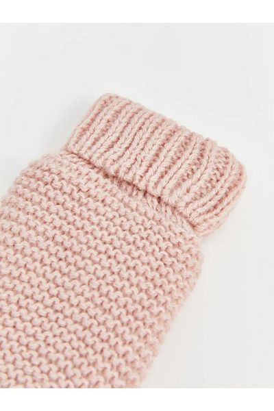 LC Waikiki Lcw Baby Pink Basic Baby Girl Knitwear Gloves