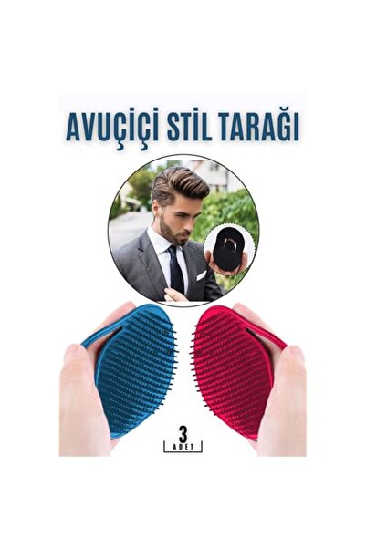 Genel Markalar Sakinleştirici Sakal Saç Stil Tarağı 3 Lü Set Beretta Design 718691
