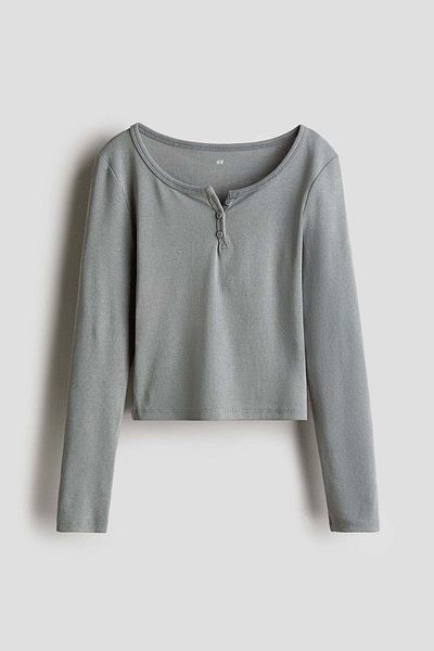 H&M Long-sleeved Jersey Top