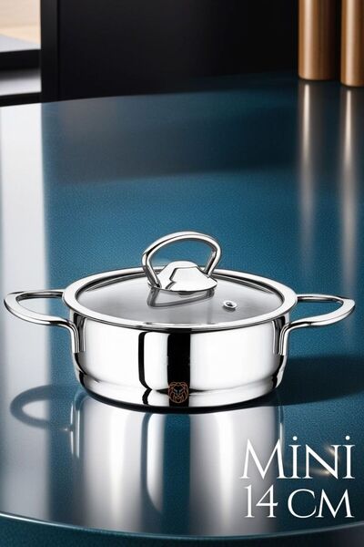 Genel Markalar Art002 X01  Mini Çelik Sahan Tencere 14 Cm 719525 Bernami Yeni