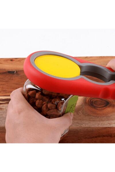 PAZAROLAY Practical Jar Lid Opener / 4 Nodes 8 Stages Bottle Lid Opener (sili...