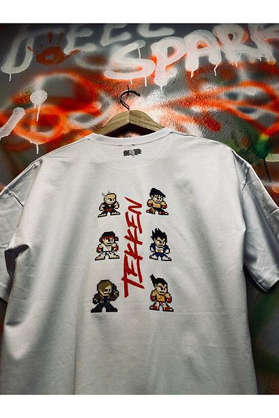 Spark Collection Tricou Tekken Lego Pixelation 100% bumbac Relax Mold