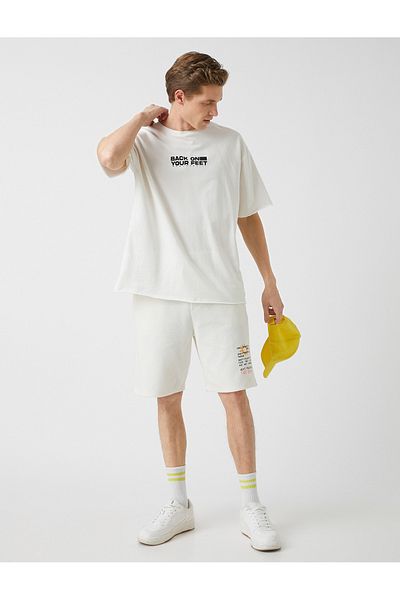 Koton Šortky Slim Fit s potiskem