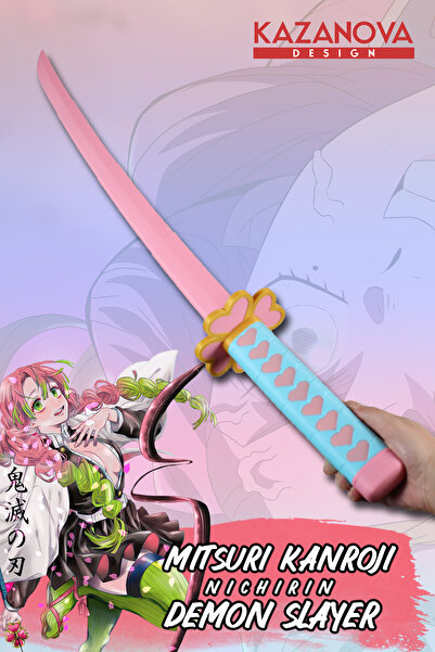 Kazanova Design Mitsuri Kanroji Demonslayer Anime Katlanabilir Katana (98 CM)