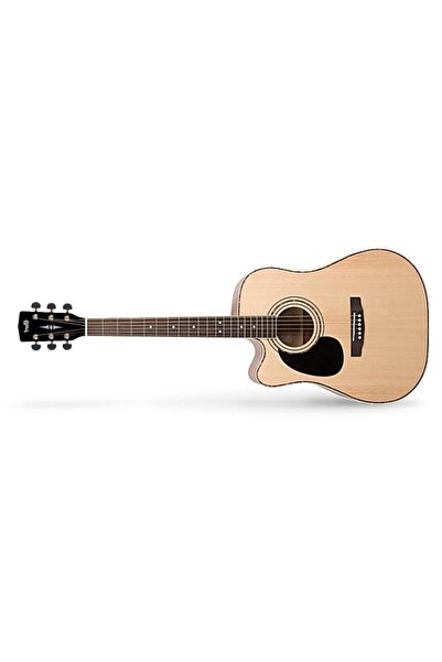 CORT Ad880celhns Elektro Akustik Gitar, Solak, Natürel Satin, Ladin Elektro A...