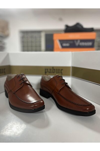 Pabuç Shoe 366 Brown Genuine Leather Men's Shoes
