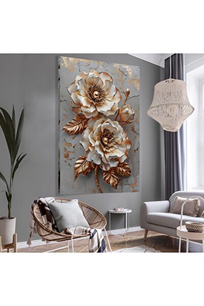 EMYA HOME Pictură pe pânză cu flori vii 3D