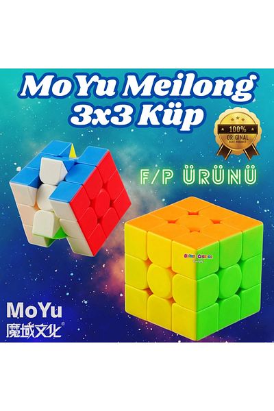 Doğan Oyuncak Dünyası Moyu Meilong 3X3 Speed Cube - Intelligence Cube - Rubik's Cube