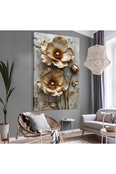 EMYA HOME Pictură pe pânză cu flori vii 3D