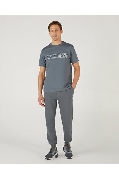 SKECHERS M Essential Jogger Sweatpant Erkek Gri Eşofman Altı S242114-003