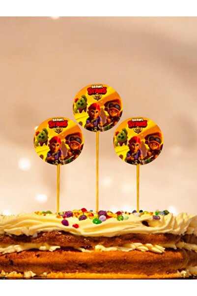 VibeHome 16 Pieces Brawl Stars Themed Toothpicks - for Birthday Party and Fun...