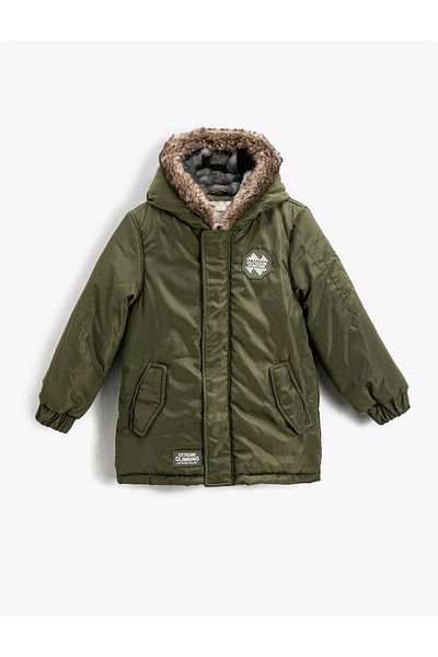 Koton Parka z umělé kožešiny s kapucí