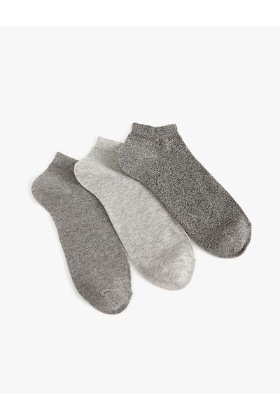 Koton Set de 3 șosete papuci colorați