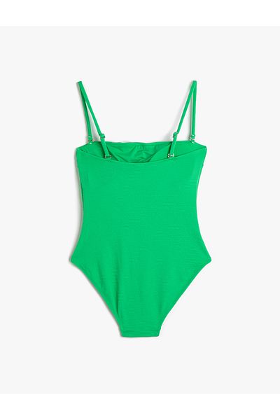 Koton Basic Swimsuit with Removable Thin Straps