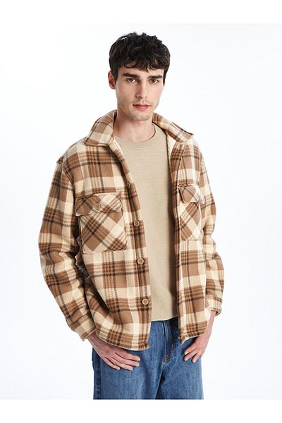 LC Waikiki Ανδρικό καρό μακρυμάνικο μπουφάν XSIDE Casual Fit