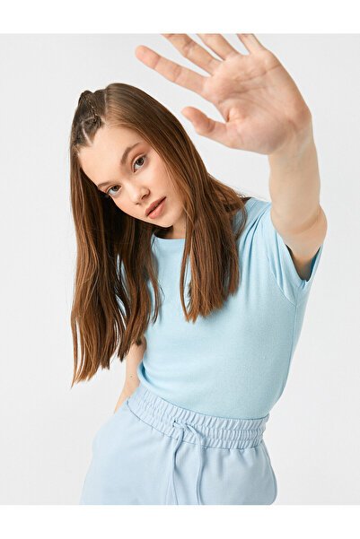 Koton Tricou mânecă scurtă Decolteu Crew Bumbac