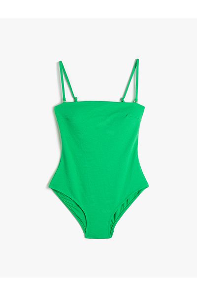 Koton Basic Swimsuit with Removable Thin Straps