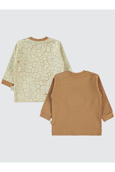 Civil Baby 6-18 Months Baby Boy Sweatshirt Set of 2 - Brown