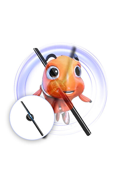 Powermaster F2 12 VOLT 170 DERECE GÖRÜŞ AÇILI 430 MM X 430 MM X 39 MM SMART 3D HOLOGRAM FAN