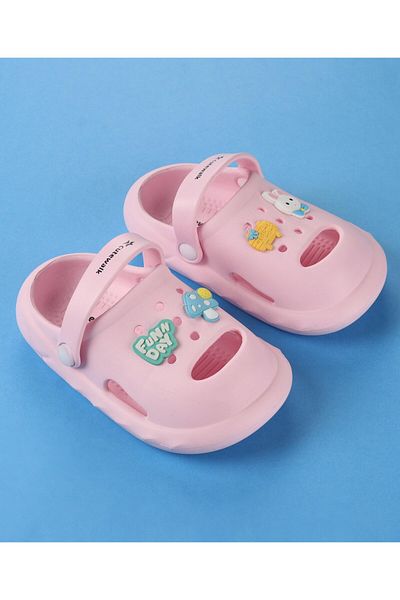 Cute Walk by Babyhug - Slip on Clogs with Strap - Pink