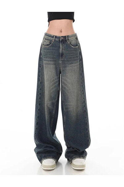 DEEFWEAR Y2K Eskitme Unisex Baggy   JEAN PANTOLON
