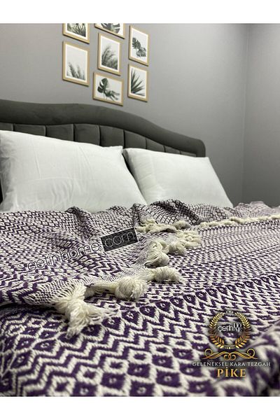 Çetinhome Traditional Fringed Cotton Pique