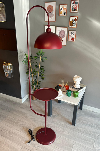 Bamyum Vişne Çürüğü lambader Hareketli Başlık Sehpalı Modern Dekoratif Metal Oturma Odası Çalışma Odası