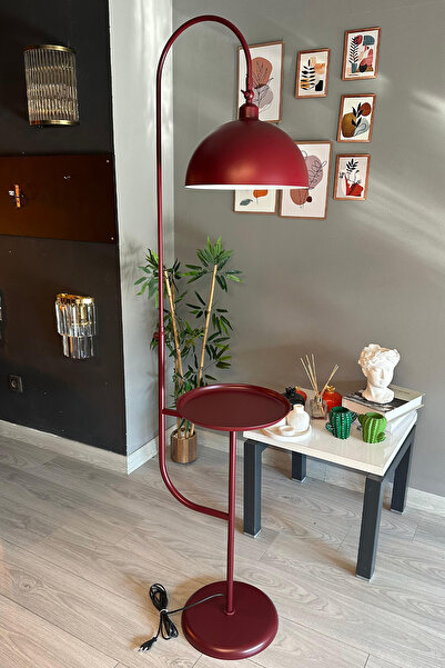 Bamyum Vişne Çürüğü lambader Hareketli Başlık Sehpalı Modern Dekoratif Metal Oturma Odası Çalışma Odası