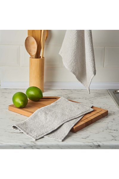 Nuvomon Gray 2-piece Hand TowEls - 30x30 cm