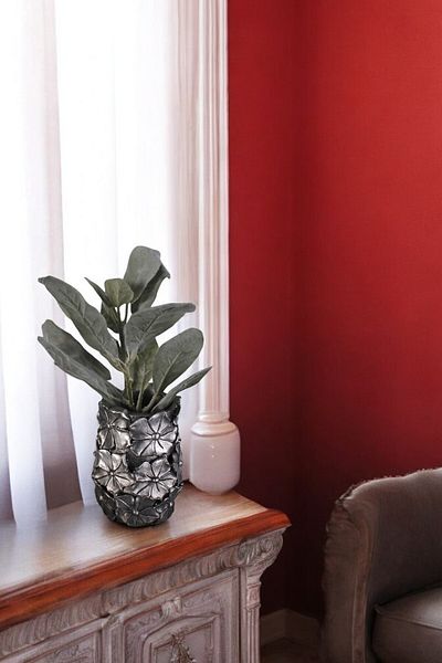 Evene Small Vase - Table Top Vase, Home Decoration, Silver Antique Color Model 16