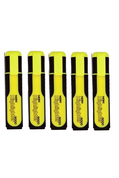 Noki 5 Noki Highlighter Yellow Pen