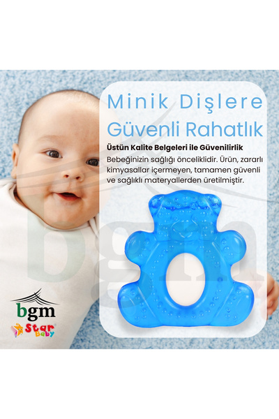 bgm Sulu Diş Kaşıyıcı Diş Kaşıma Oyuncağı BPA İçermez