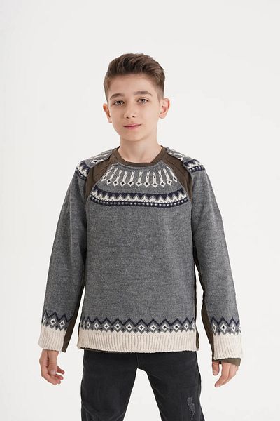 KURGAN TEKSTİL Boy's Knitwear Sweater