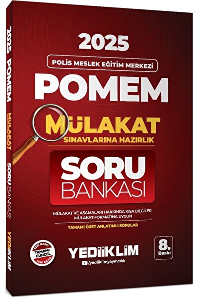 Yediiklim Yayınları Yediiklim 2025 POMEM Mülakat Sınavlarına Hazırlık Tamamı ...