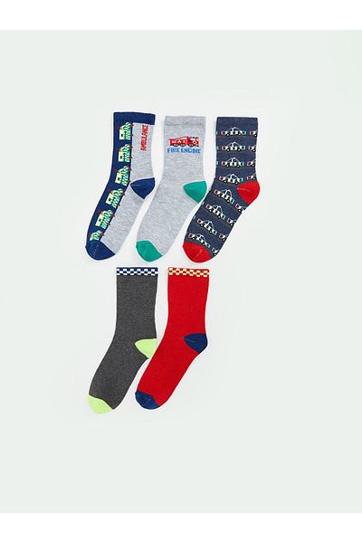 LC Waikiki LCWK gemusterte Socken für Jungen im 5er-Pack