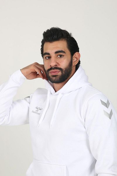 hummel Armin Cotton Hoodie Λευκό