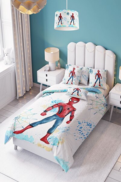 dekomingo طقم غطاء لحاف لغرفة الأطفال والرضع من Brush Spiderman