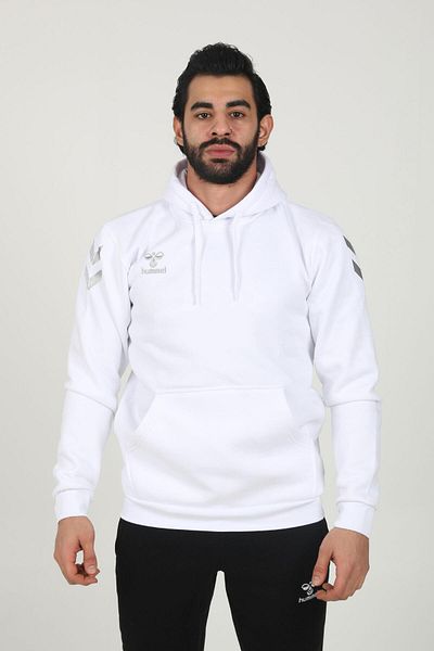 hummel Armin Cotton Hoodie Λευκό
