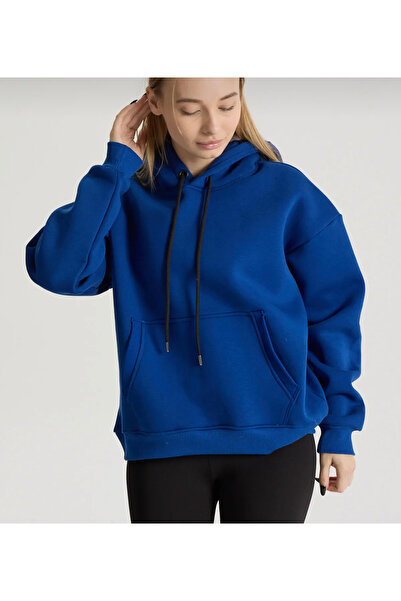 Keyt sport 3 iplik Kapüşonlu Şardonlu Sweatshirt