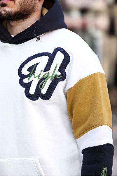 Miron High Nakışlı Sweatshirt Oversize-2315