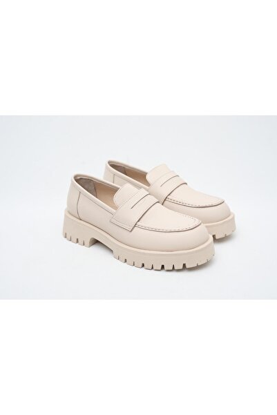 LA PASSION KREM KALIN TABAN LOAFER